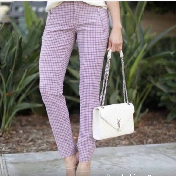 Banana Republic Pants - Banana Republic sloan tattersal plaid pants size 8